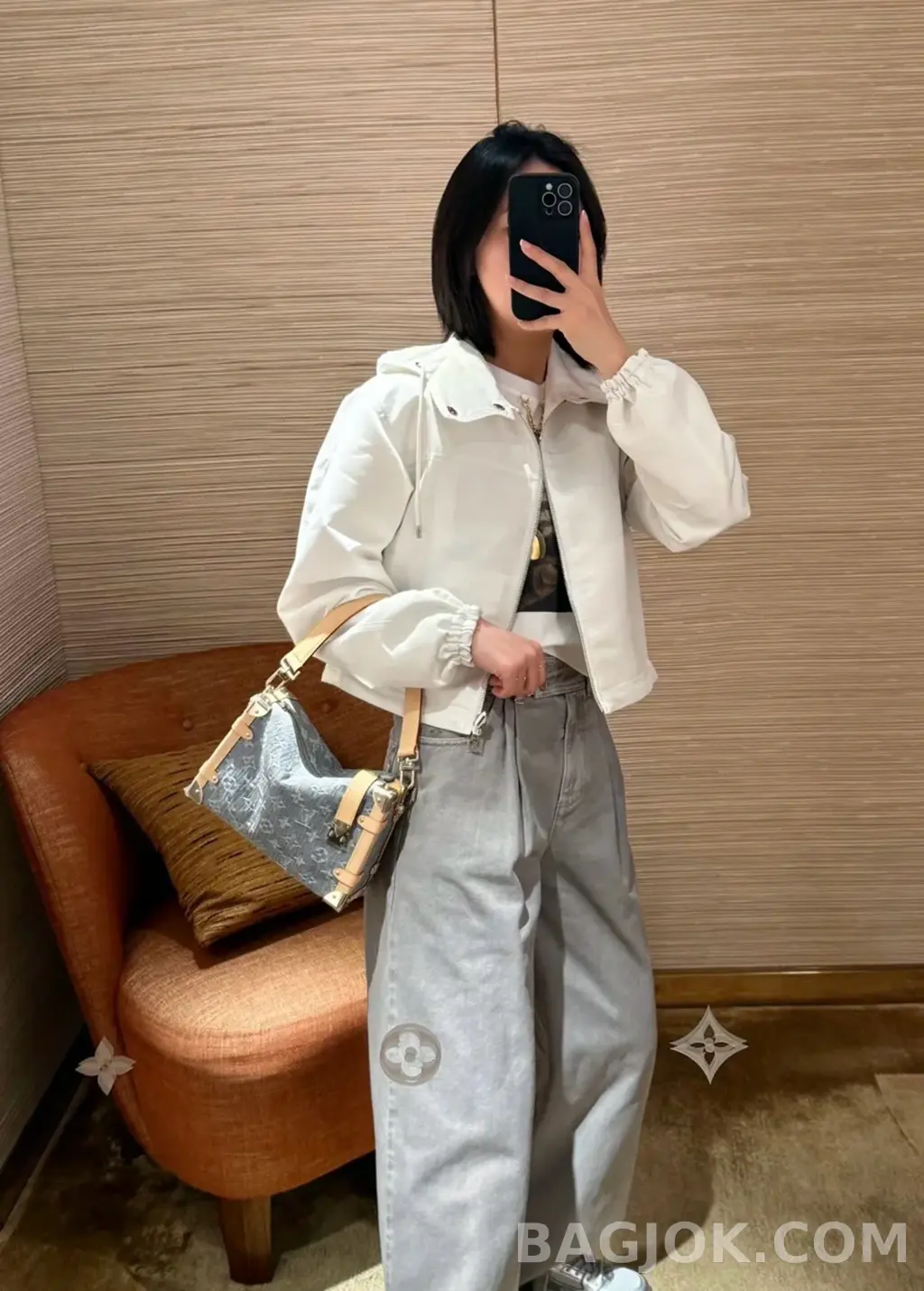 루이비통 루이비통 워시드 그레이 사이드 트렁크 MM 상세 이미지