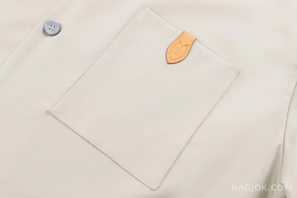 루이비통 LOUIS VUITTON 혼방 오픈 칼라 셔츠 상세 이미지