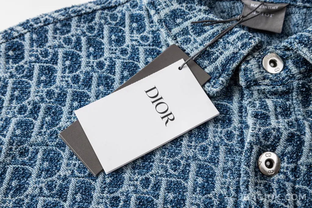 디올 Dior Oblique 데님 숏 슬리브 셔츠 상세 이미지