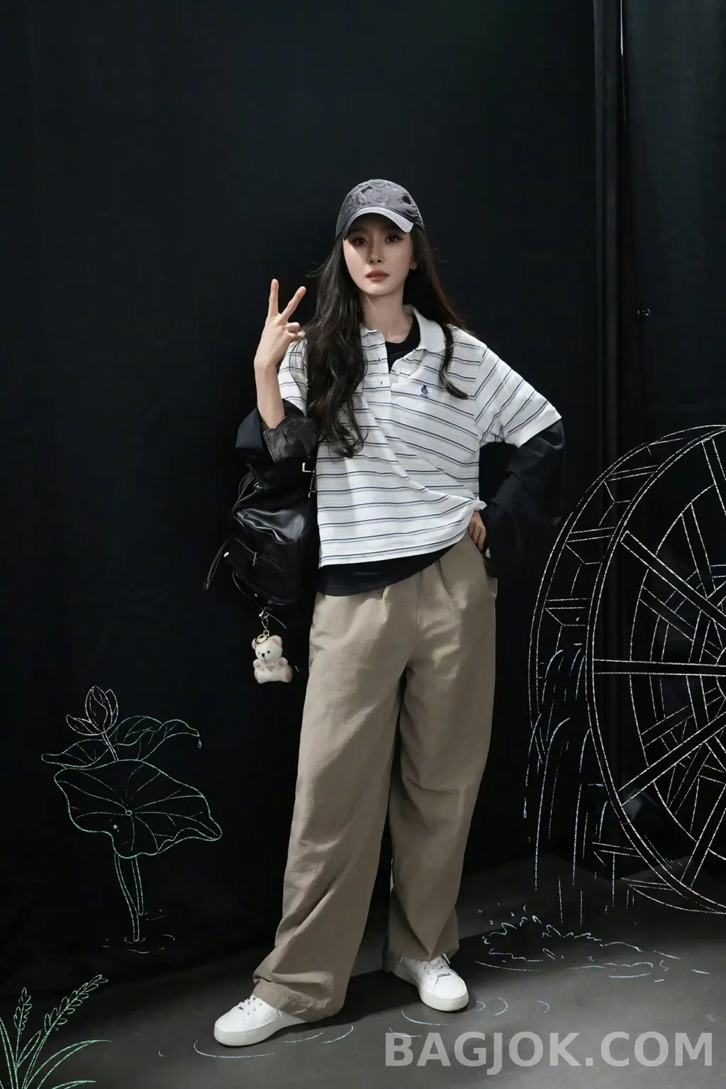 프라다 Prada Striped 피케 폴로 셔츠 상세 이미지
