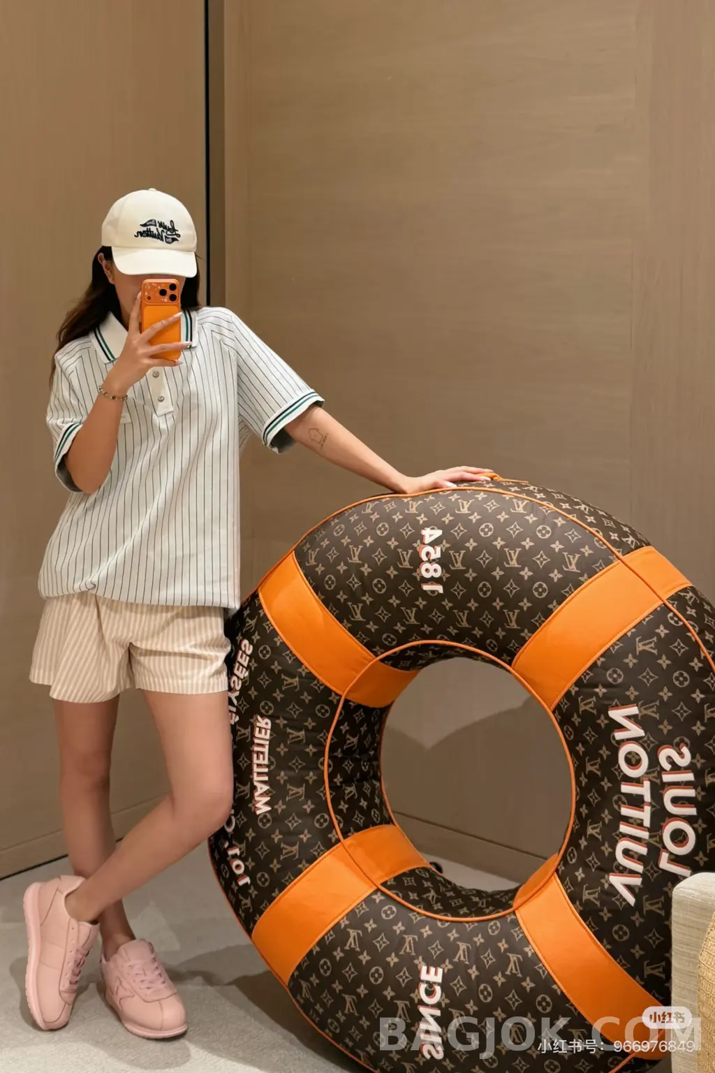 루이비통 Louis Vuitton 버티컬 스트라이프 코튼 폴로 셔츠 상세 이미지