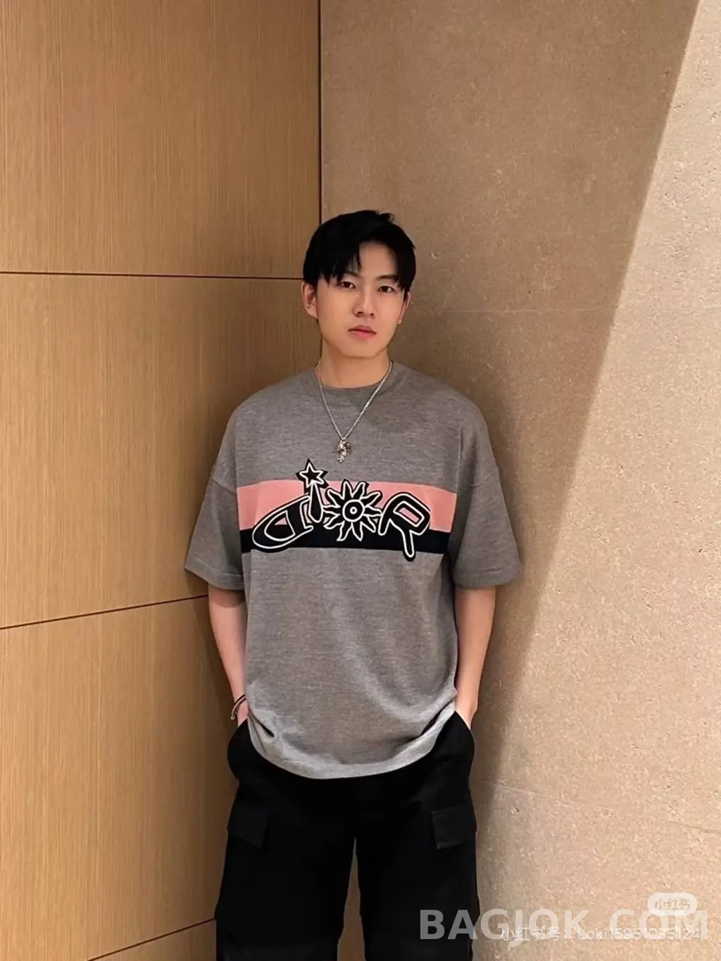 디올 Dior & Hamilton 니트 반팔 티셔츠 상세 이미지