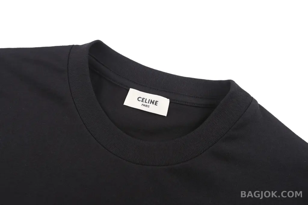 셀린느 Celine 루즈핏 칼레슈 플록 그래픽 티셔츠 상세 이미지