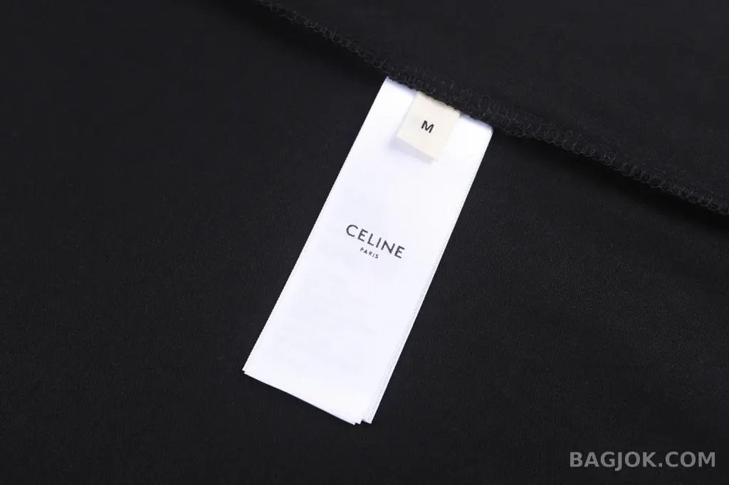 셀린느 Celine 루즈핏 칼레슈 플록 그래픽 티셔츠 상세 이미지