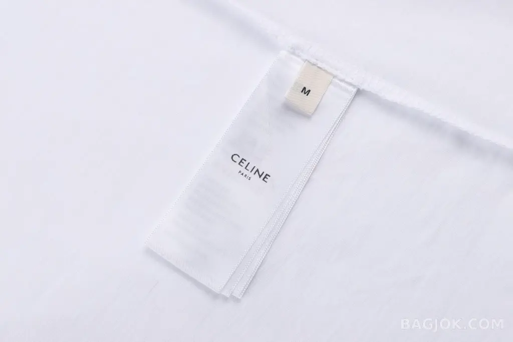 셀린느 Celine 루즈핏 칼레슈 플록 그래픽 티셔츠 상세 이미지
