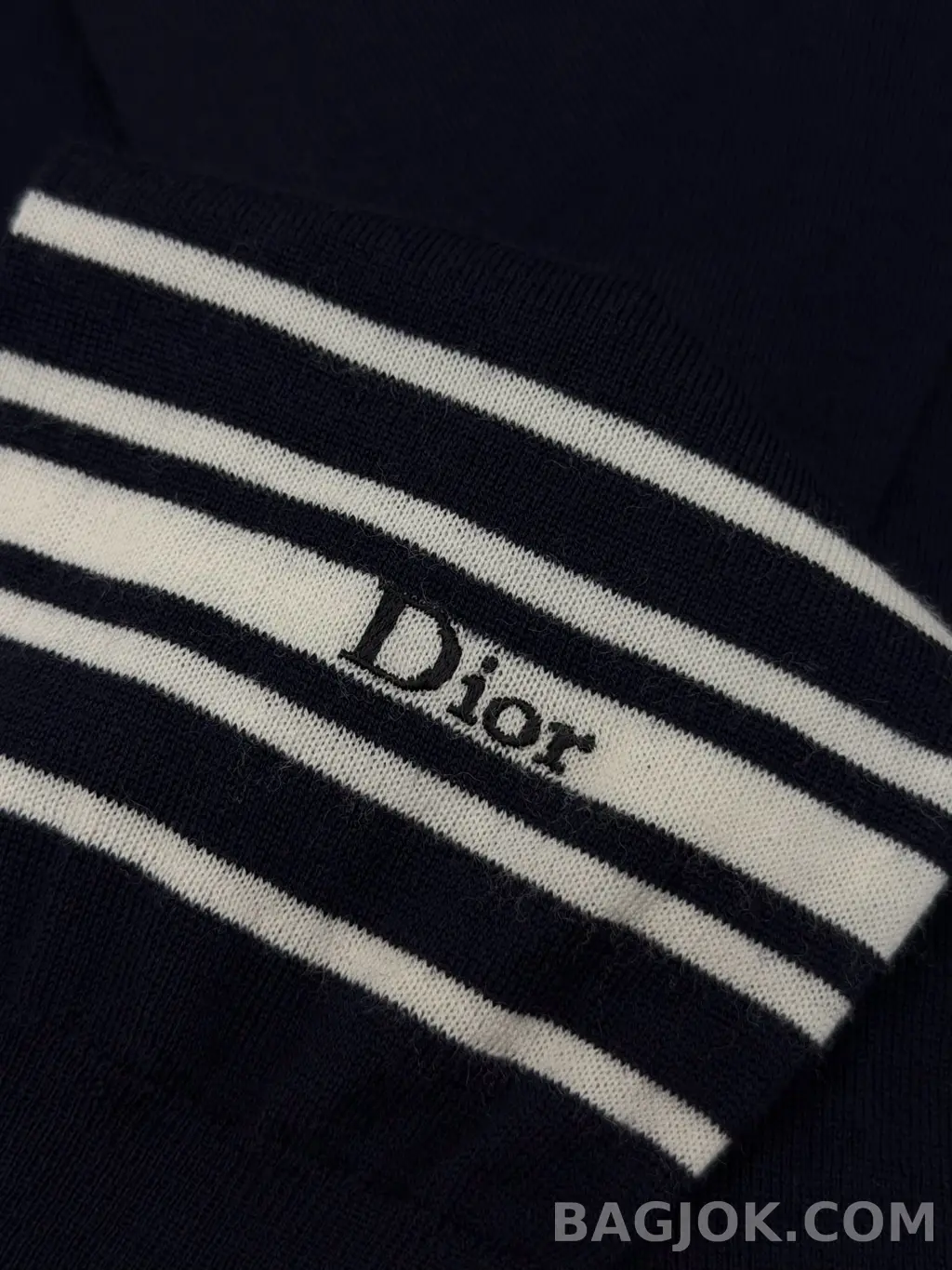디올 Dior 캐시미어 실크 혼방 보우 타이 니트 탑 상세 이미지