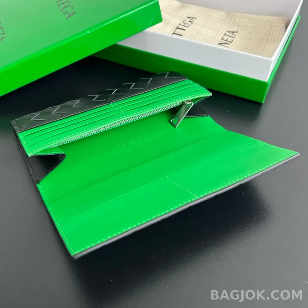 보테가베네타 보테가 베네타 인트레치아토 지퍼 카드 장지갑 상세 이미지