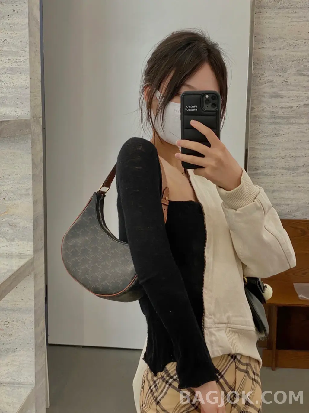 셀린느 CEL 아바 숄더백 캔버스 상세 이미지