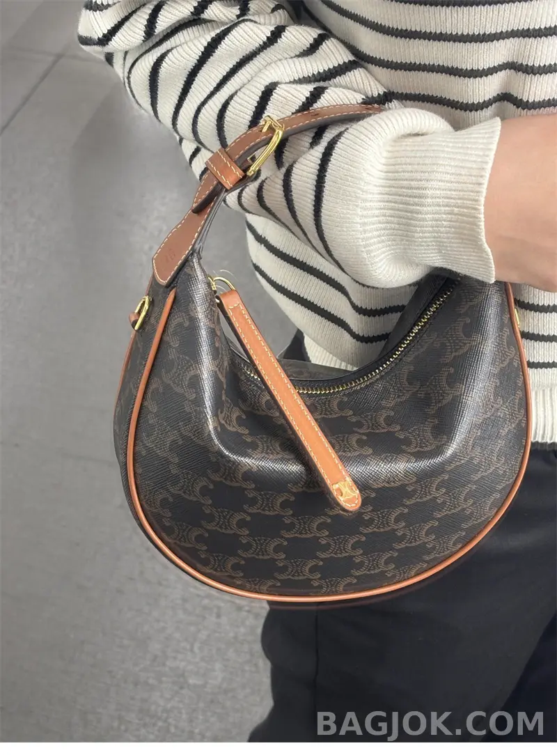 셀린느 셀린느 틴 룰루 트리옹프 캔버스 카프스킨 탄 상세 이미지