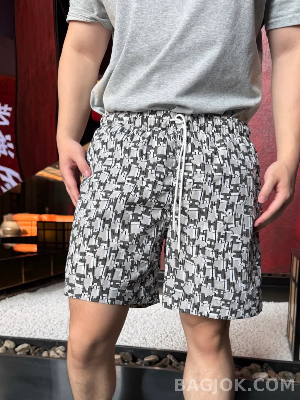 에르메스 Hermès "H Cut Remix" Swim Trunks 상세 이미지