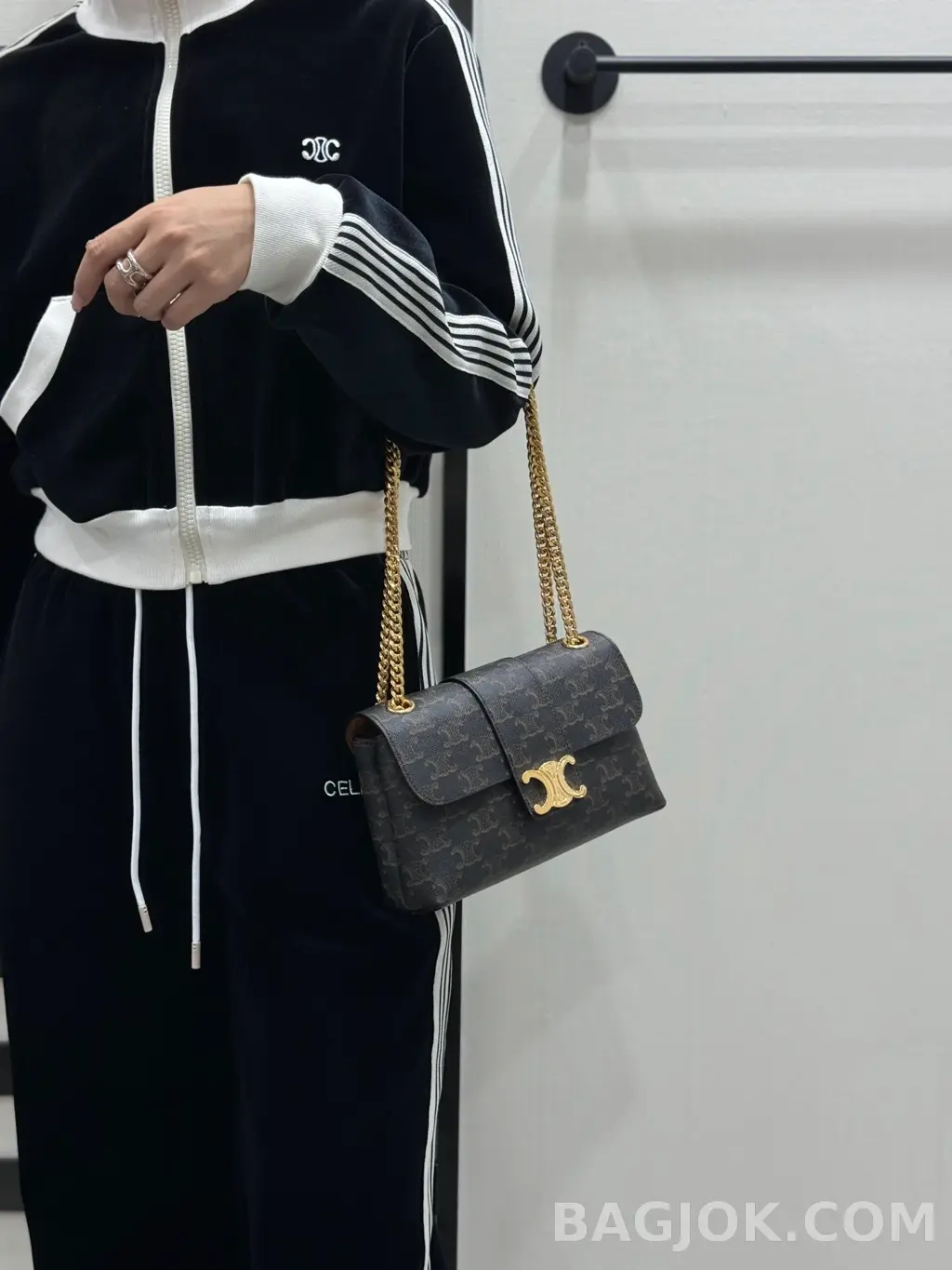 셀린느 CEL 틴 빅투아르 체인백 캔버스 상세 이미지