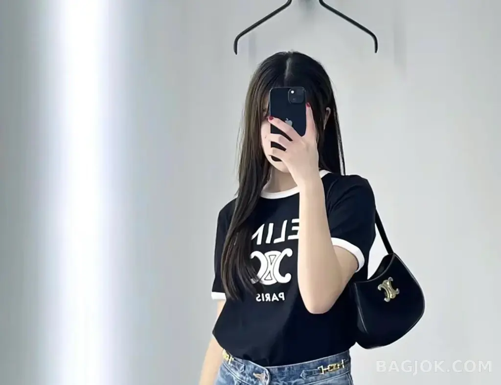 셀린느 CEL 틸리 숄더백 카프스킨 미디움 상세 이미지