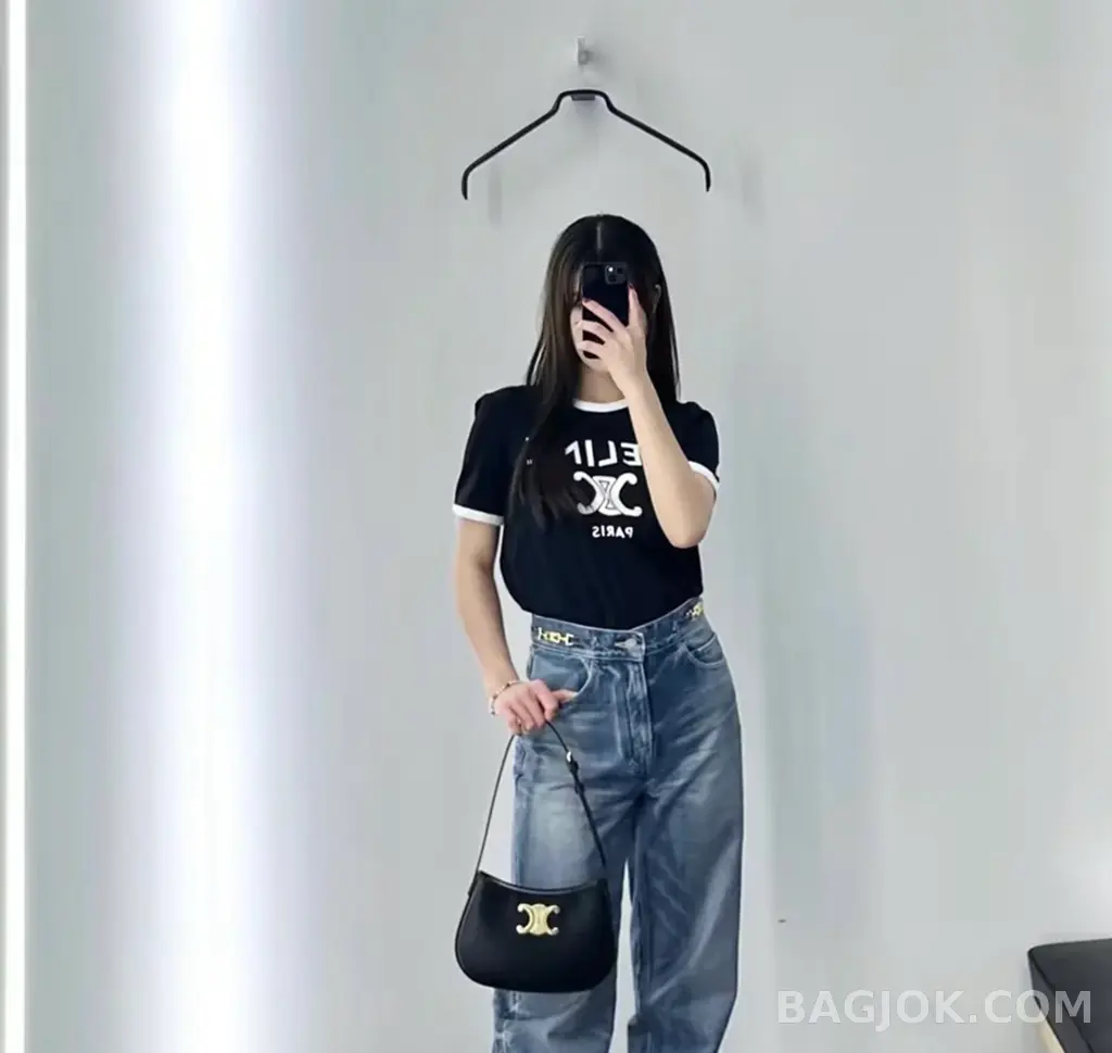 셀린느 CEL 틸리 숄더백 카프스킨 미디움 상세 이미지