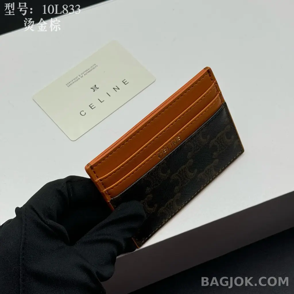 셀린느 CEL 트리옹프 캔버스 미디엄 카드 지갑 상세 이미지