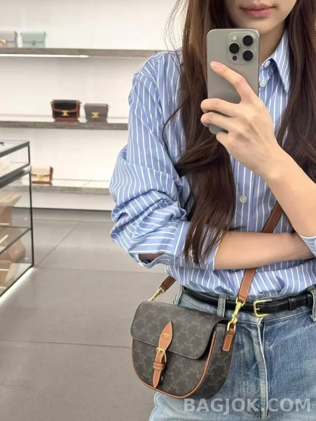 셀린느 CEL 폴코 숄더백 상세 이미지
