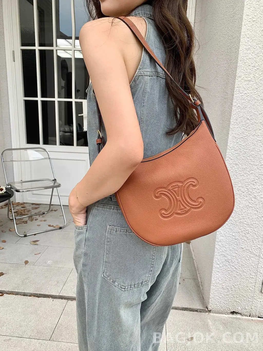 셀린느 CELINE 엘로이즈백 레더 스몰 상세 이미지