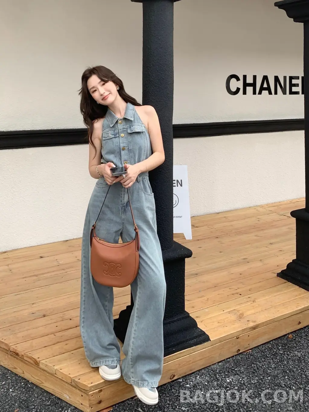 셀린느 CELINE 엘로이즈백 레더 스몰 상세 이미지