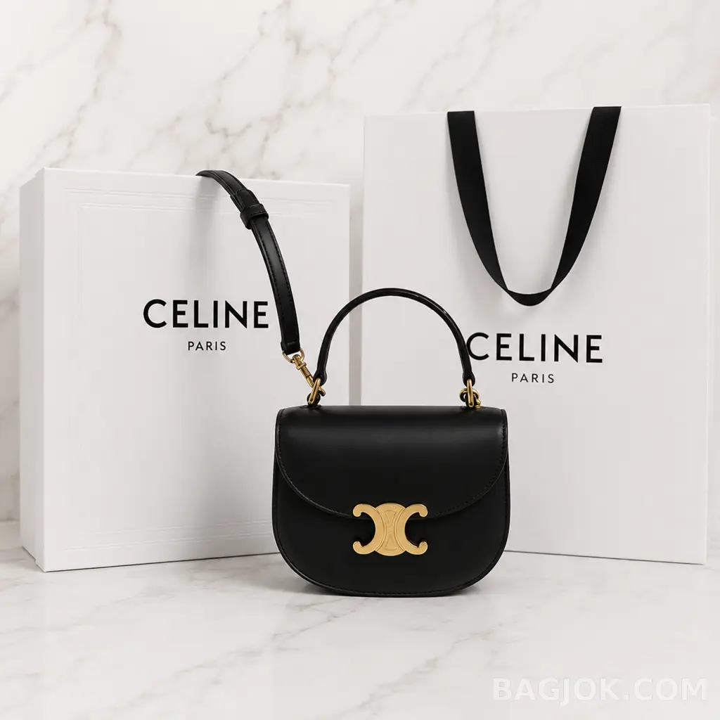 셀린느 CELINE 클레아 베사체 탑핸들백 미니 상세 이미지