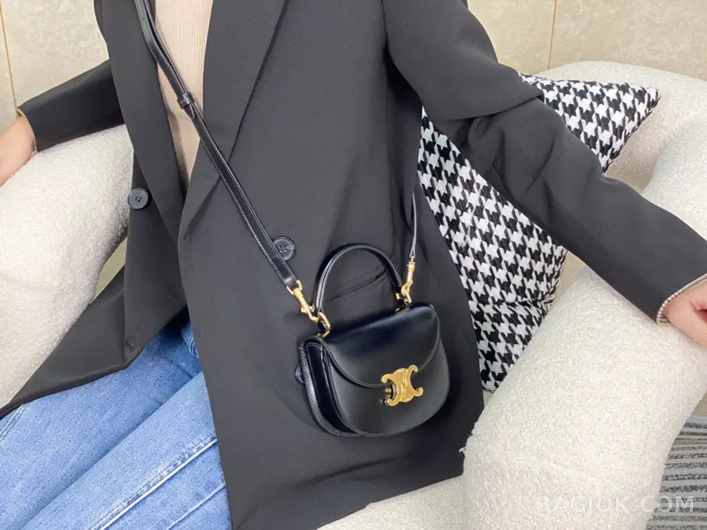 셀린느 CELINE 클레아 베사체 탑핸들백 미니 상세 이미지