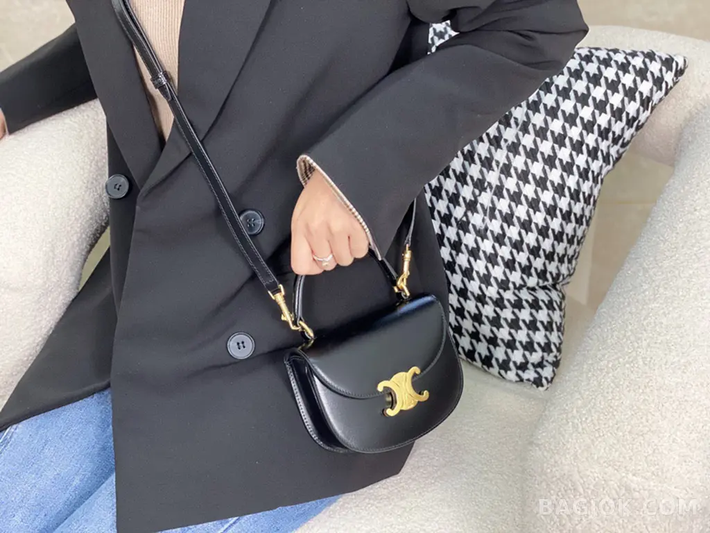 셀린느 CELINE 클레아 베사체 탑핸들백 미니 상세 이미지