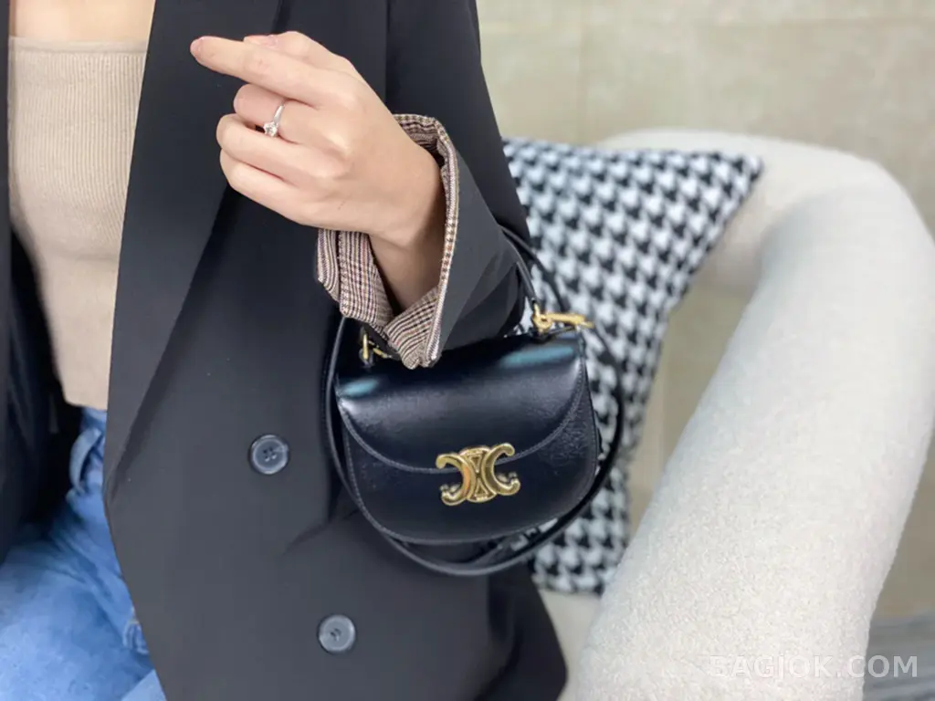 셀린느 CELINE 클레아 베사체 탑핸들백 미니 상세 이미지