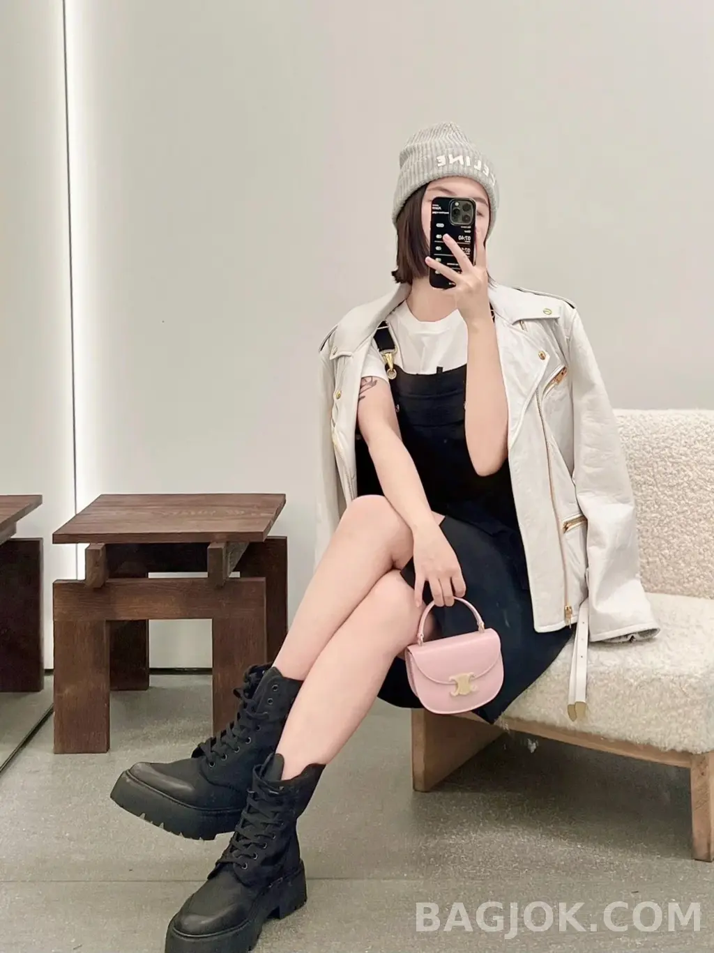셀린느 CELINE 클레아 베사체 탑핸들백 미니 상세 이미지