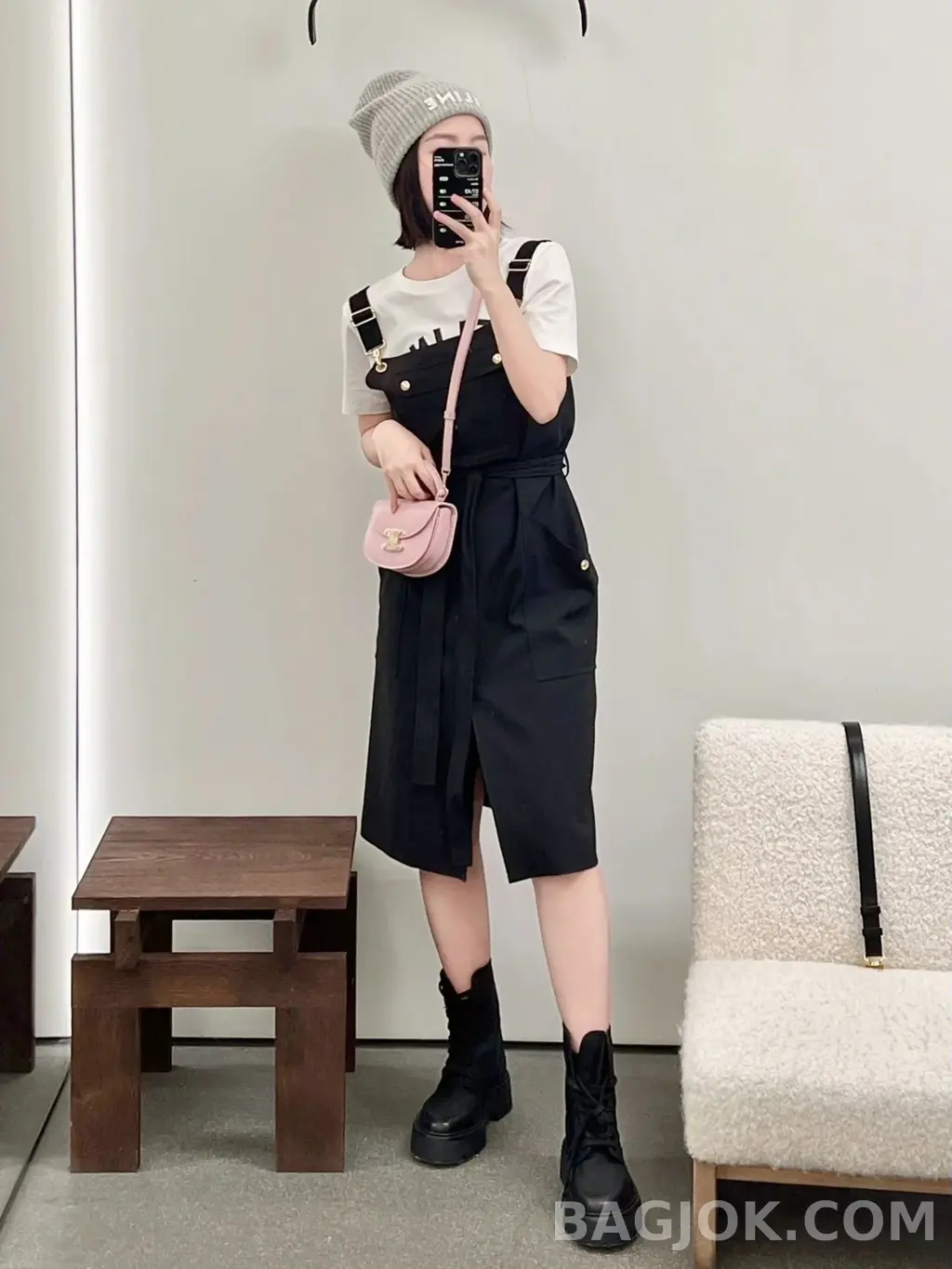 셀린느 CELINE 클레아 베사체 탑핸들백 미니 상세 이미지