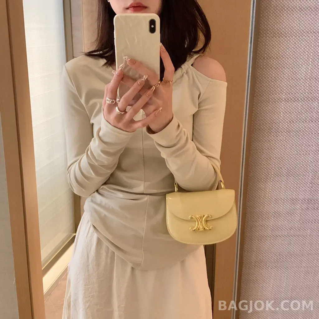 셀린느 CELINE 클레아 베사체 탑핸들백 미니 상세 이미지