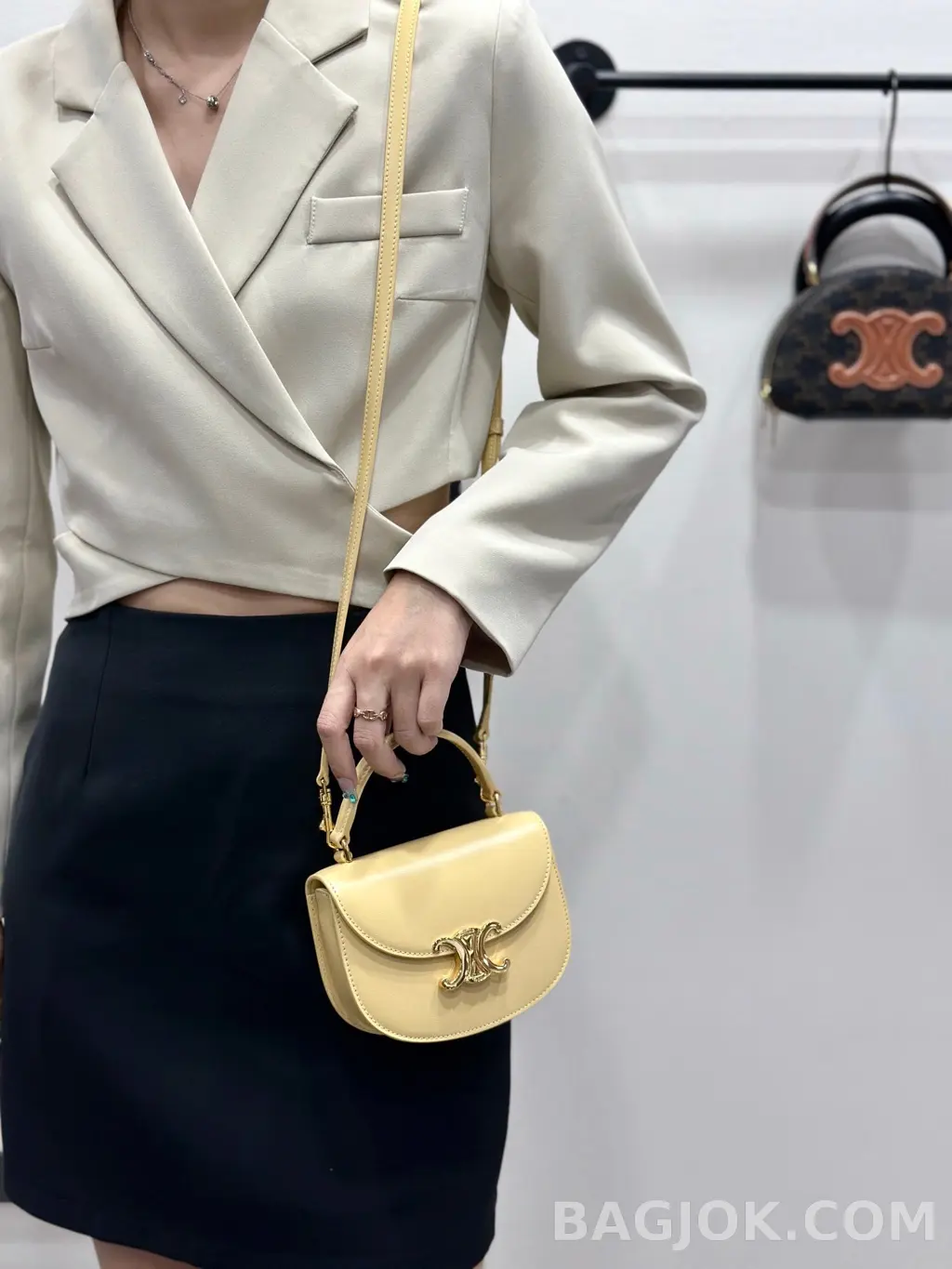 셀린느 CELINE 클레아 베사체 탑핸들백 미니 상세 이미지