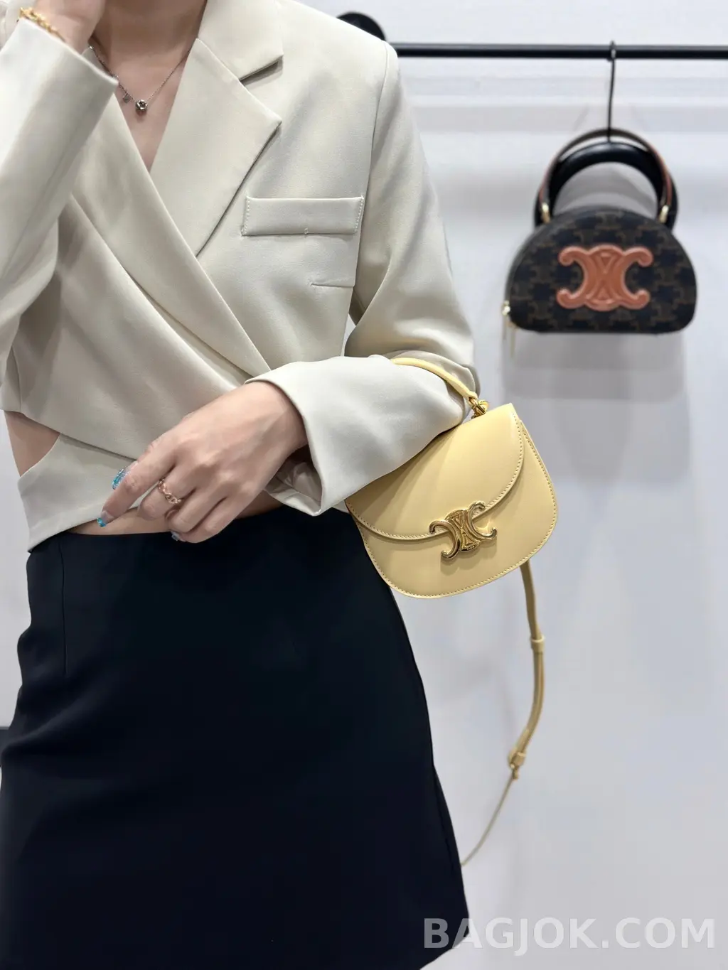 셀린느 CELINE 클레아 베사체 탑핸들백 미니 상세 이미지