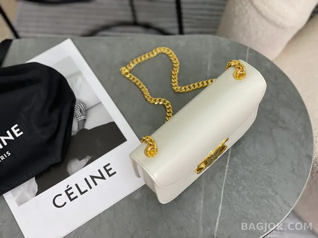 셀린느 CELINE 트리옹프 틴 베사체 레더 체인백 상세 이미지