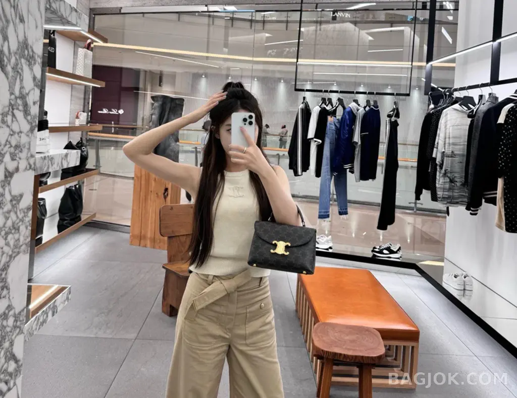 셀린느 CELINE 틴 니노백 트리옹프 캔버스 상세 이미지