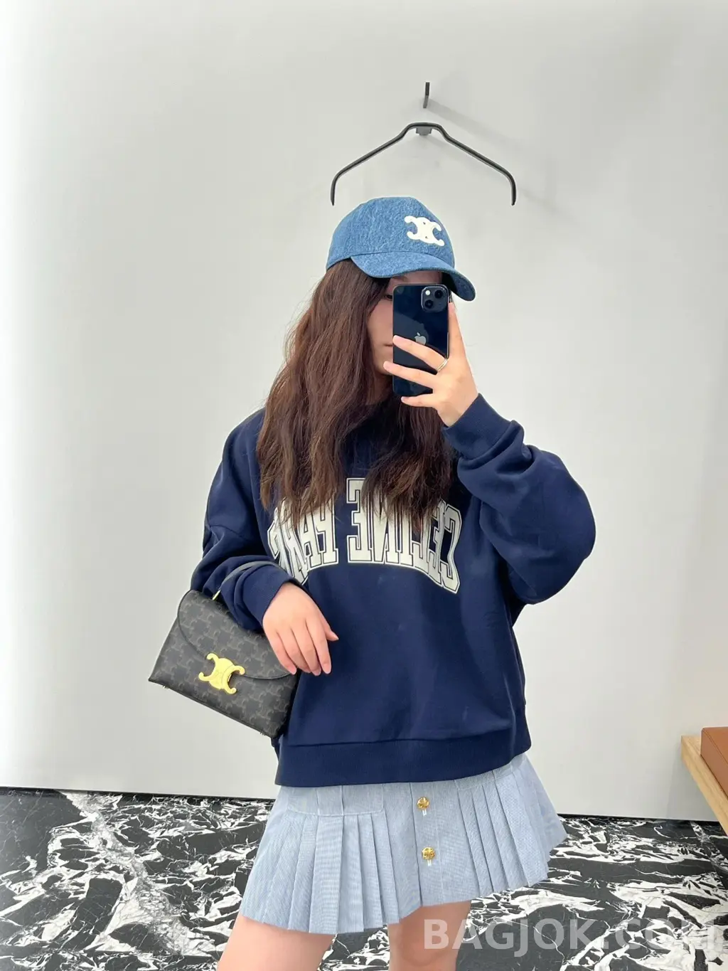 셀린느 CELINE 틴 니노백 트리옹프 캔버스 상세 이미지