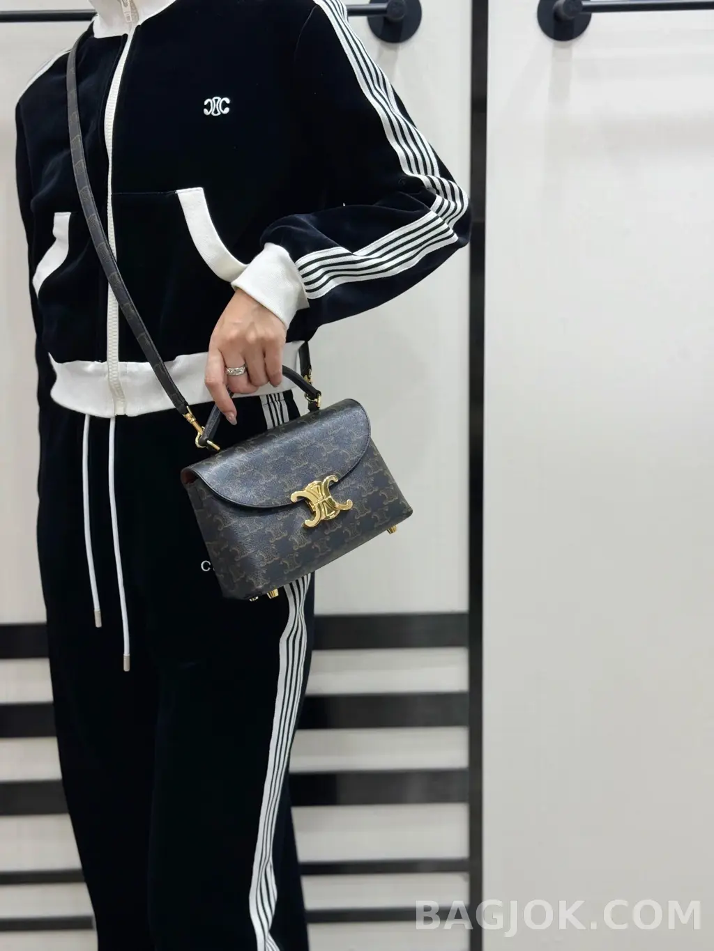 셀린느 CELINE 틴 니노백 트리옹프 캔버스 상세 이미지