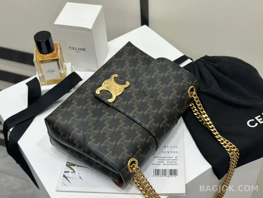 셀린느 CELINE 미디움 빅투아르 체인백 캔버스 상세 이미지