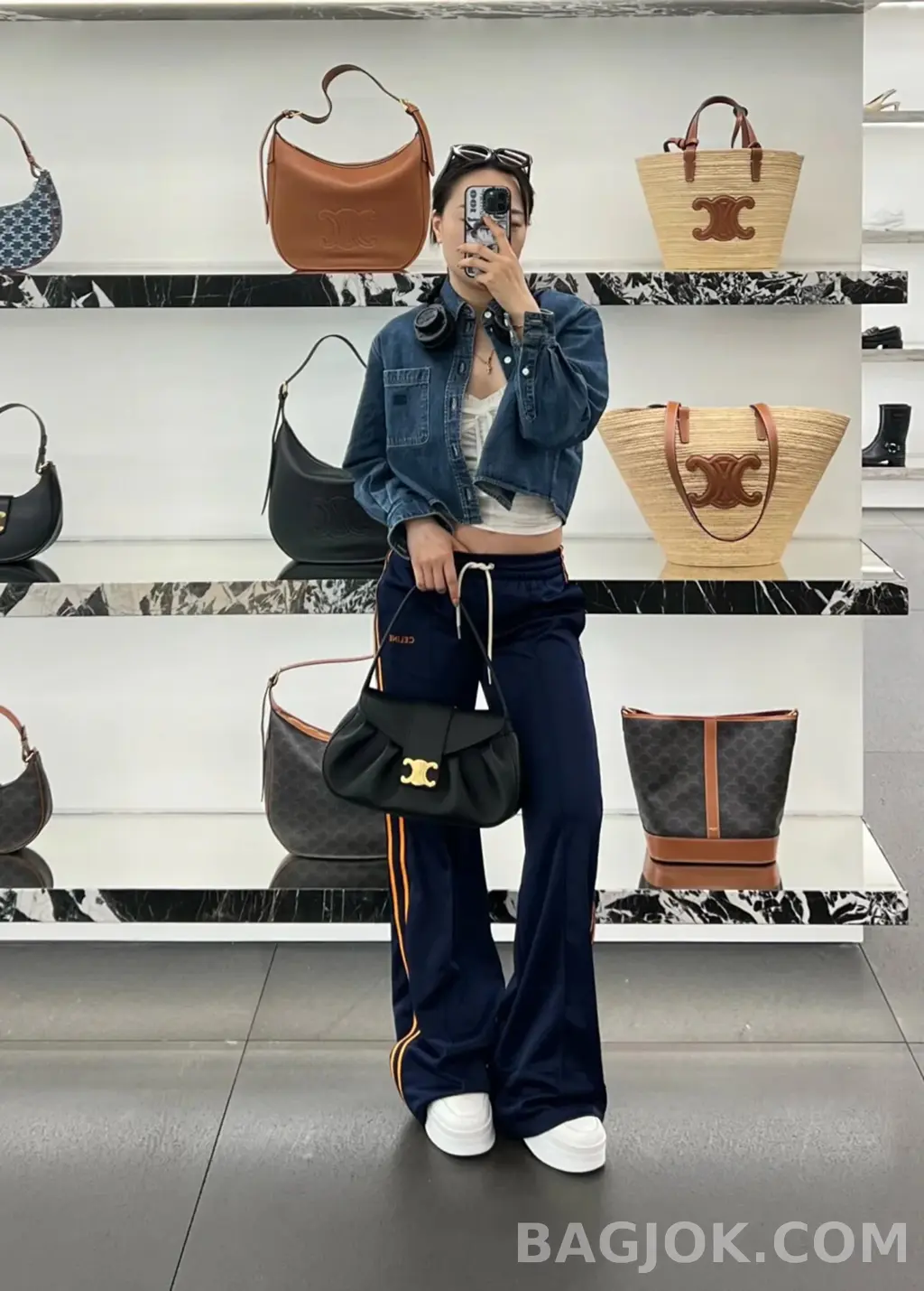 셀린느 CELINE 미디움 폴리백 상세 이미지