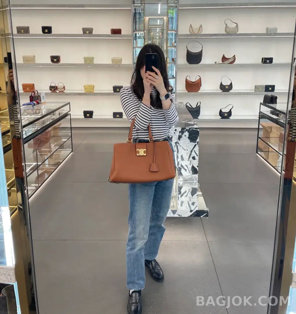 셀린느 CELINE 아폴린 백 미디움 상세 이미지