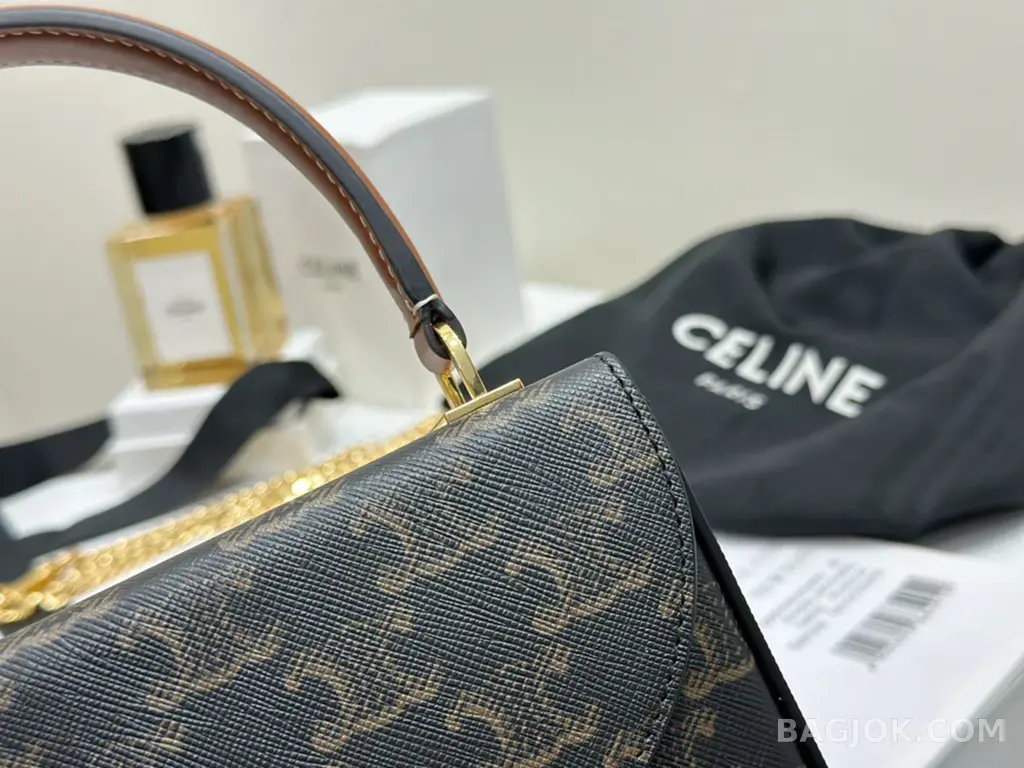 셀린느 CELINE 트리옹프 블랑딘 박스백 캔버스 스몰 상세 이미지