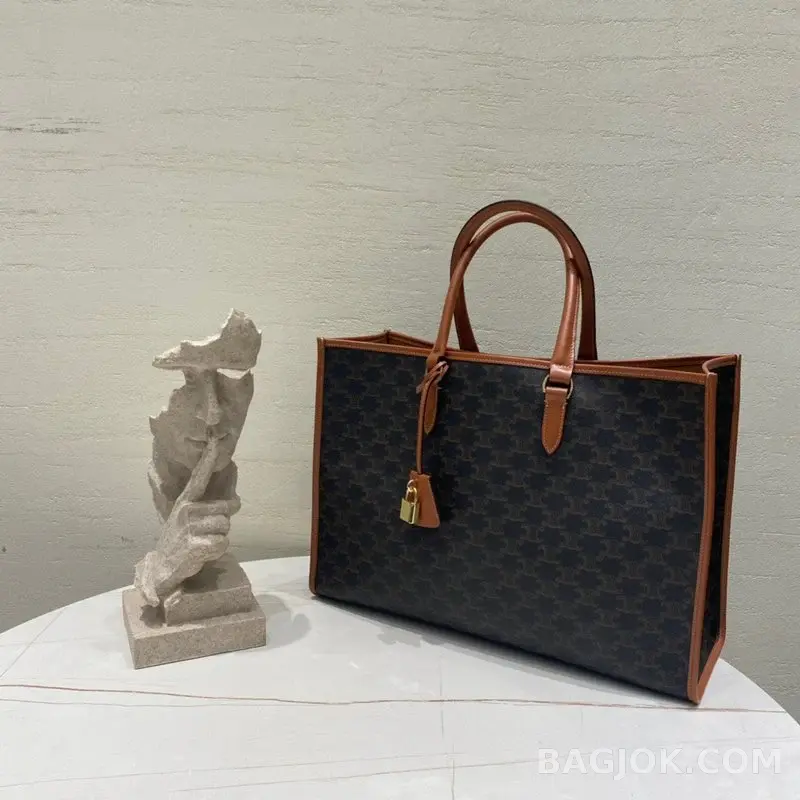 셀린느 CELINE 트리옹프 호리즌탈 카바스 토트백 미디움 상세 이미지
