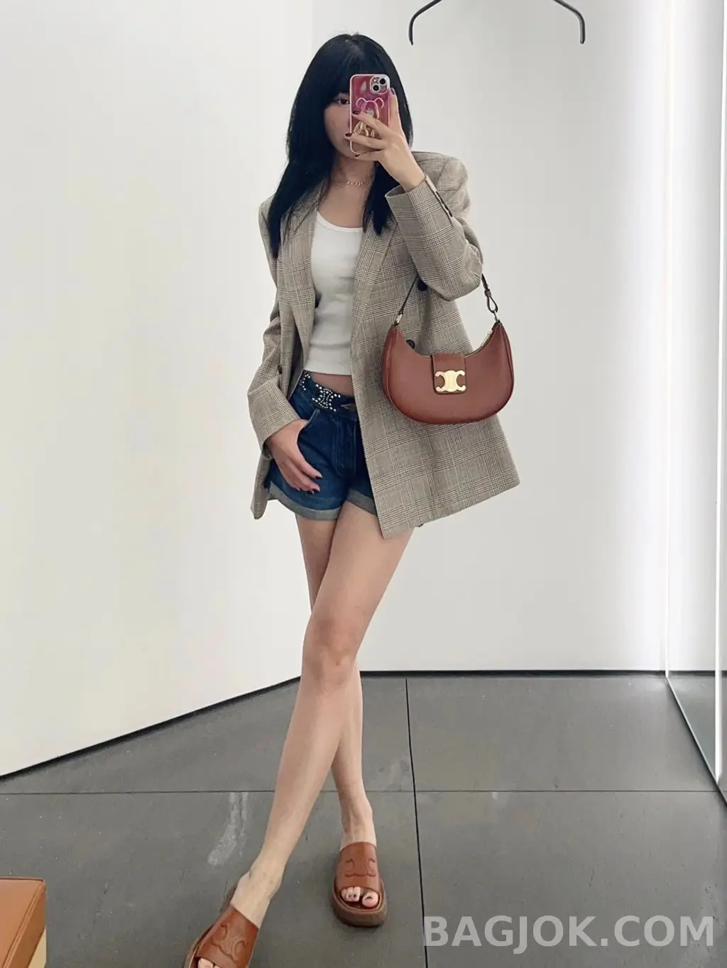 셀린느 CELINE 아바 트리오페 레더백 상세 이미지