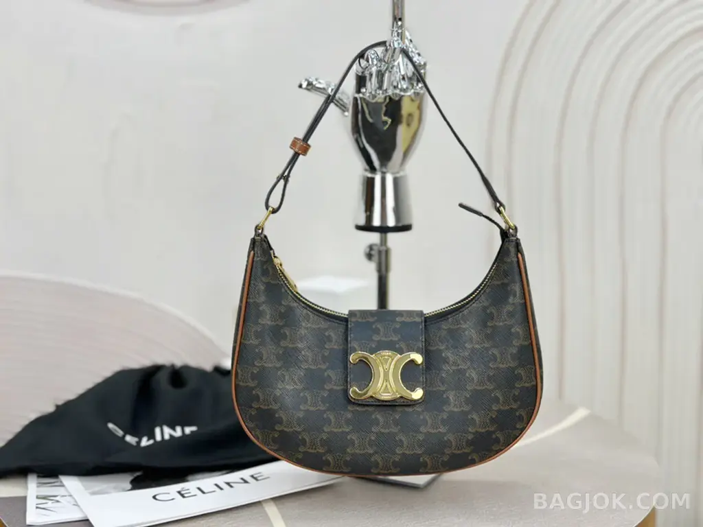셀린느 CELINE 아바 트리오페 캔버스 레더백 상세 이미지