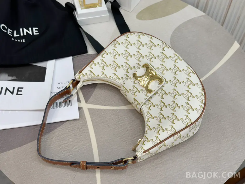 셀린느 CELINE 아바 트리오페 캔버스 레더백 상세 이미지