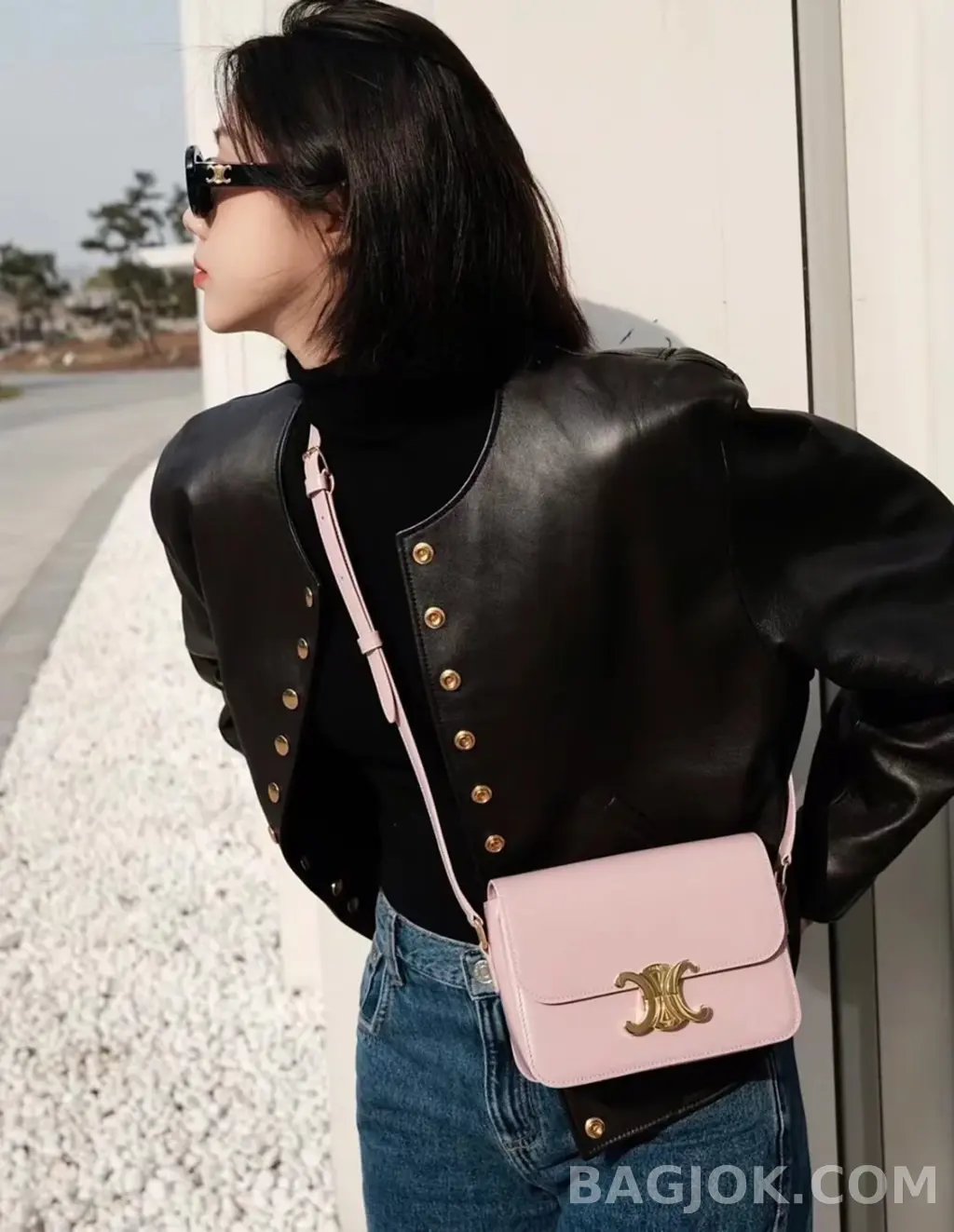 셀린느 CELINE 트리옹프 숄더백 틴 상세 이미지
