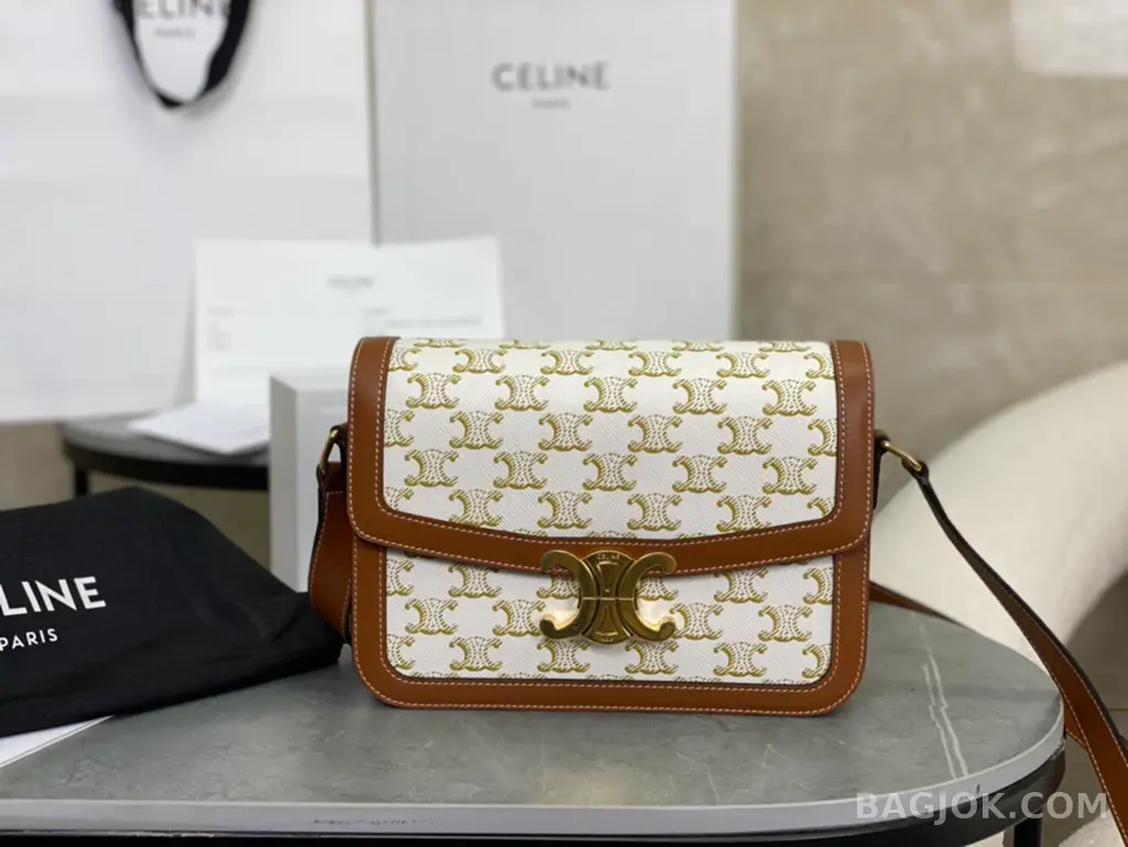 셀린느 CELINE 트리옹프 숄더백 캔버스 미디움 상세 이미지