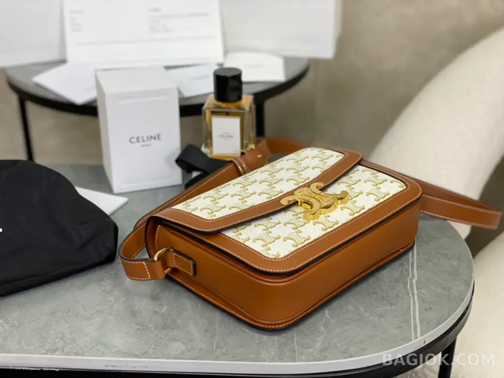 셀린느 CELINE 트리옹프 숄더백 캔버스 미디움 상세 이미지