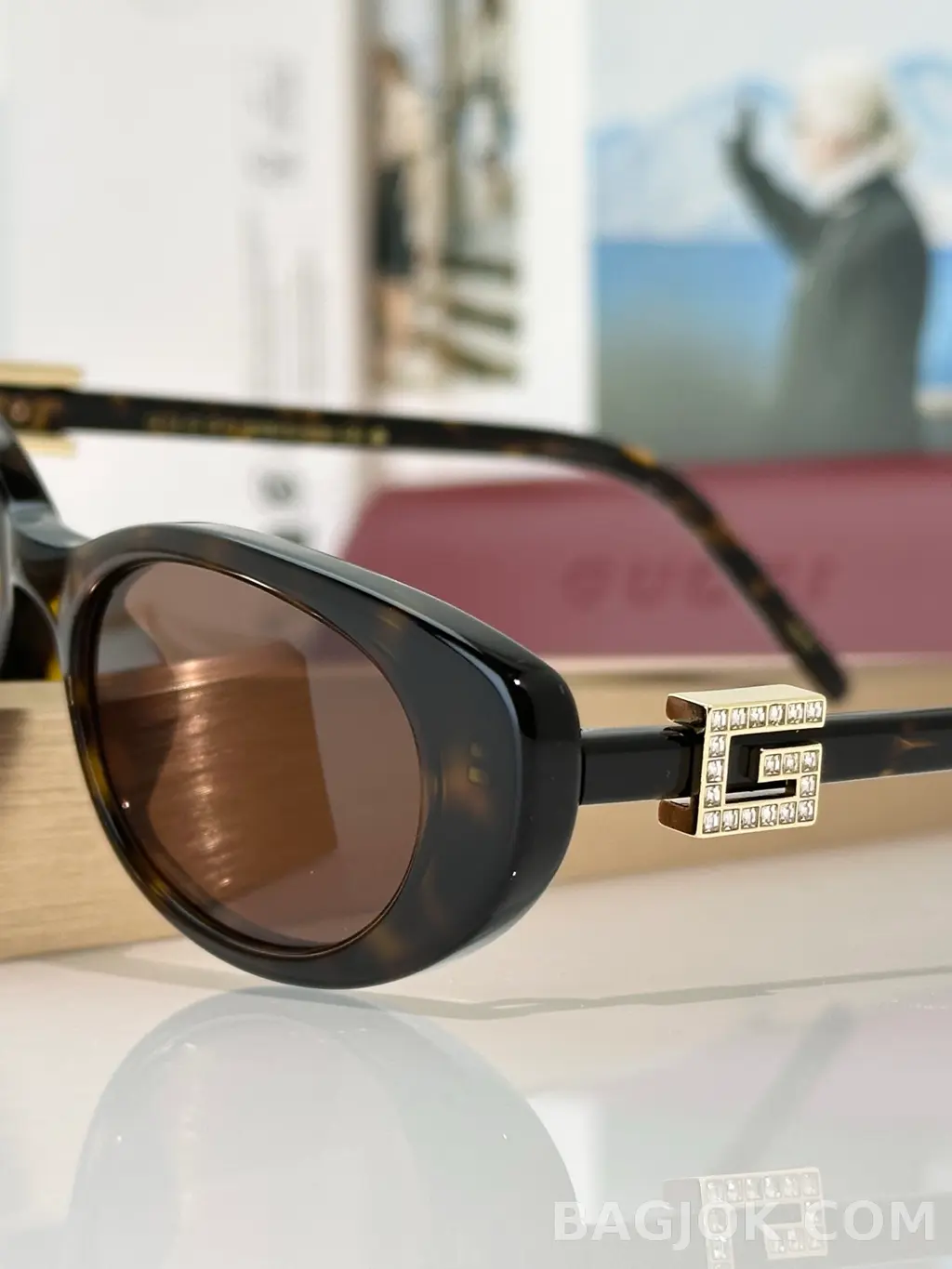구찌 GUCCI GG1680SA 오벌 캣아이 Sunglasses 상세 이미지