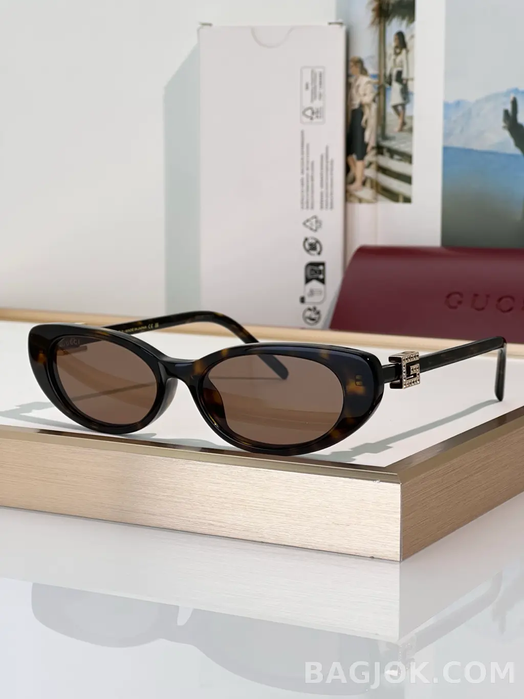 구찌 GUCCI GG1680SA 오벌 캣아이 Sunglasses 상세 이미지