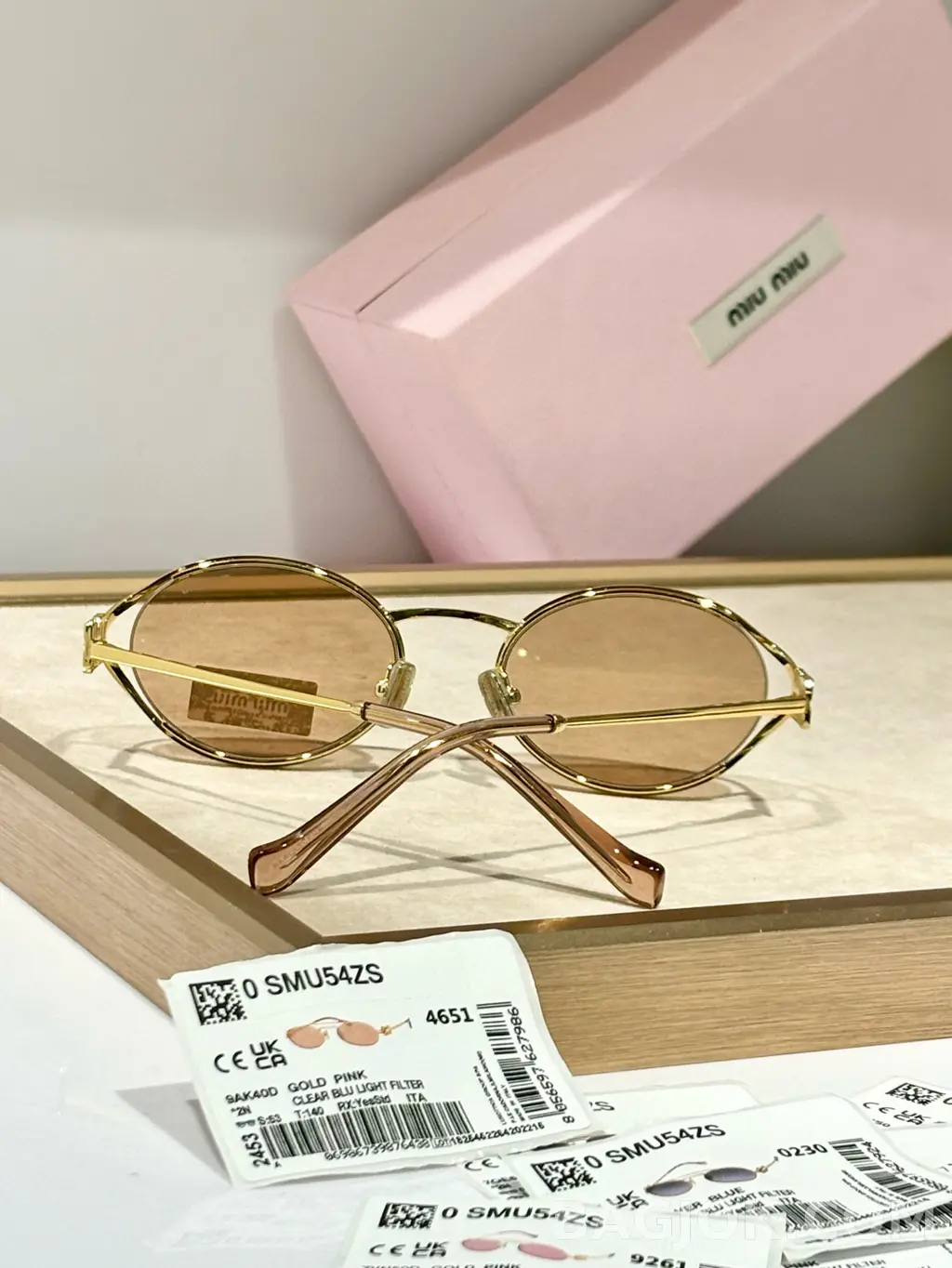 미우미우 MIU MIU SMU52Y 오벌 메탈 Sunglasses 상세 이미지