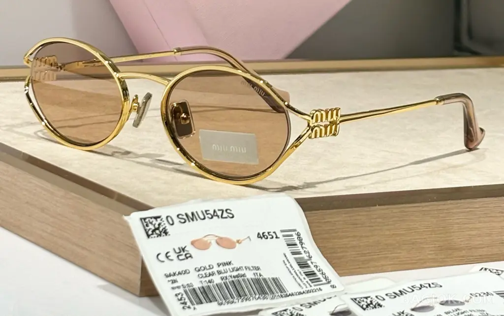 미우미우 MIU MIU SMU52Y 오벌 메탈 Sunglasses 상세 이미지