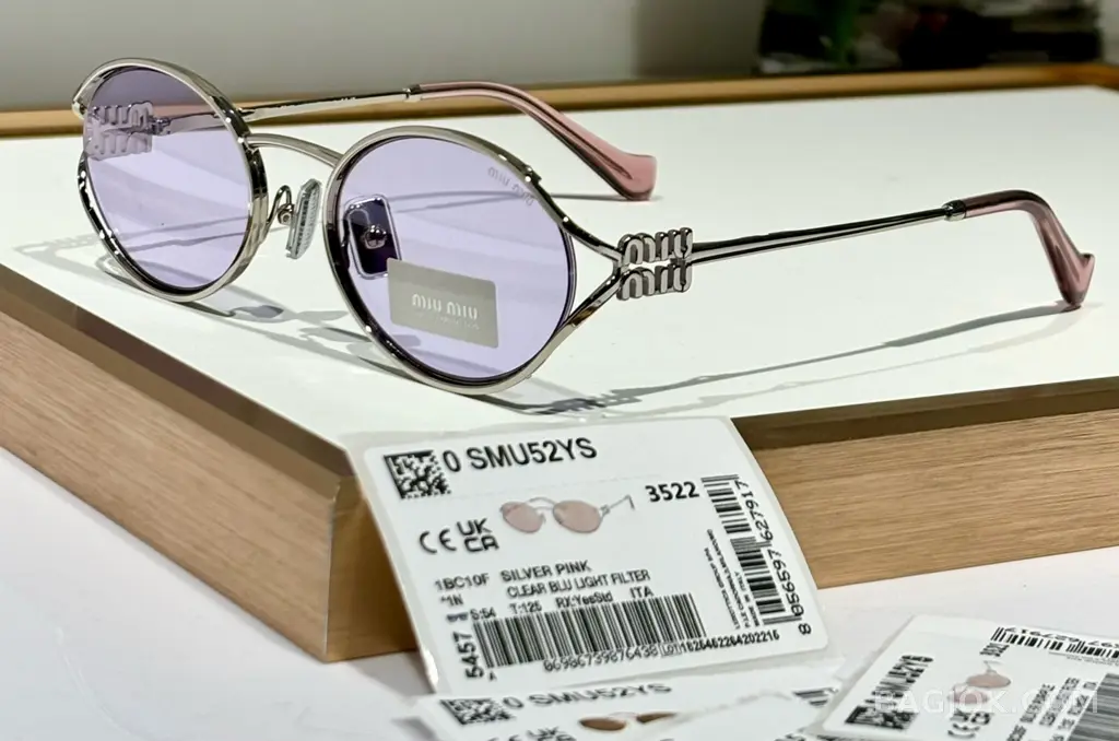 미우미우 MIU MIU SMU52Y 오벌 메탈 Sunglasses 상세 이미지